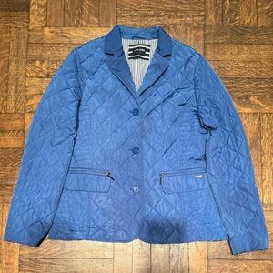 Saint James Blue Quilted Women’s Jacket Size 10